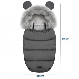 Śpiworek do wózka, sanek Elmi Ricokids - ciemno szary