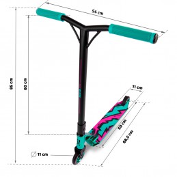 Hulajnoga wyczynowa SOKE XTR  turkusowo różowa