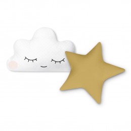 Namiot tipi dla dzieci ze światełkami Nukido - szary w gwiazdki 