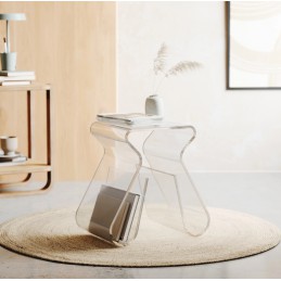 UMBRA stołek MAGINO przezroczysty