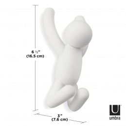 UMBRA wieszak ścienny BUDDY biały