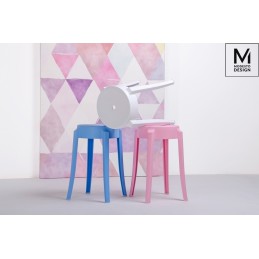 MODESTO stołek CALMAR 46 biały - polipropylen