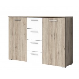 Komoda 2D4SZ BETA BE26 san remo jasny / biały