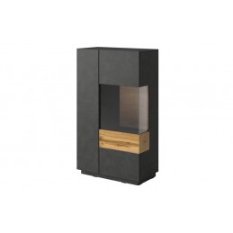 Wysoka komoda 2D1SZ Prawa SE44 SILKE matera / matera - wotan dąb