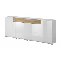 Komoda TOLEDO TL25 san remo / biały połysk