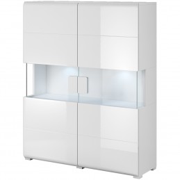Komoda TOLEDO TL42 biały / biały połysk