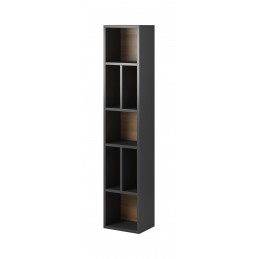 Regał wiszący TOLEDO TL88 dąb grandson / antracyt połysk