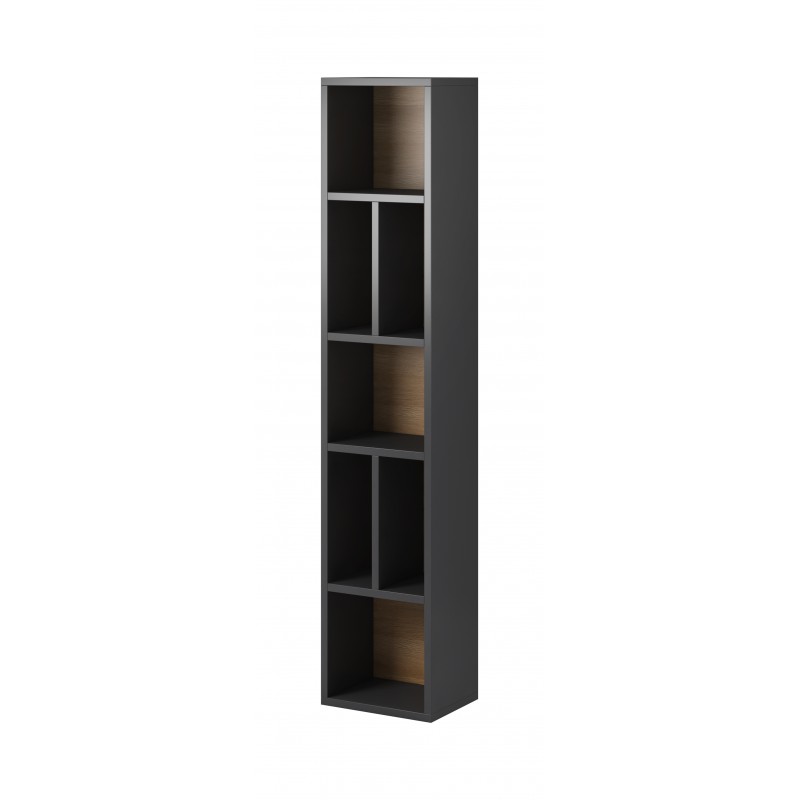 Regał wiszący TOLEDO TL88 dąb grandson / antracyt połysk