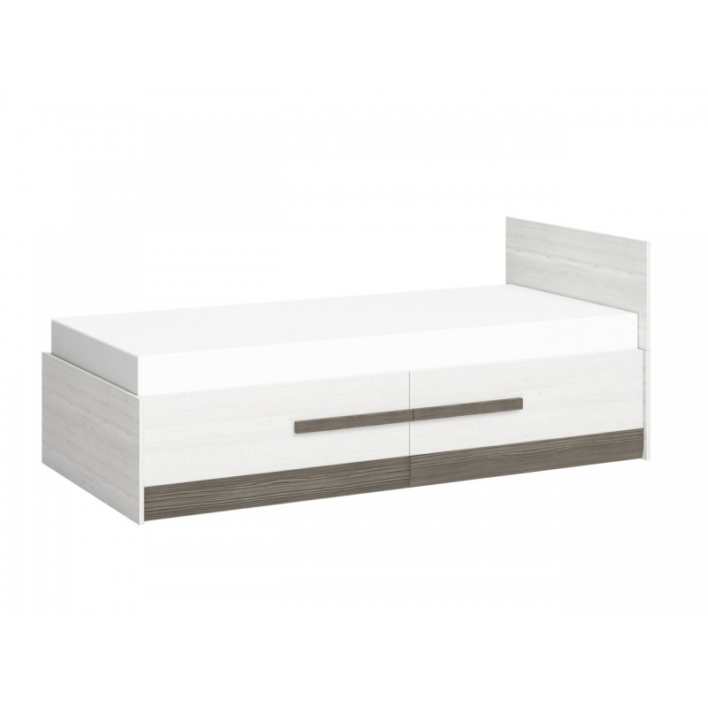 Łóżko 90x200 BLINCO BL16 sosna śnieżna / new grey