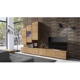 Meblościanka CALABRIA 11 dąb złoty