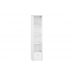 Regał CESAR CS05 43 biały / buk fjord