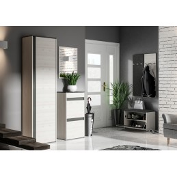 Garderoba HAGA 2 sosna śnieżna / antracyt