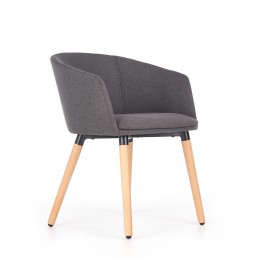 Krzesło tapicerowane K266 ciemny popiel