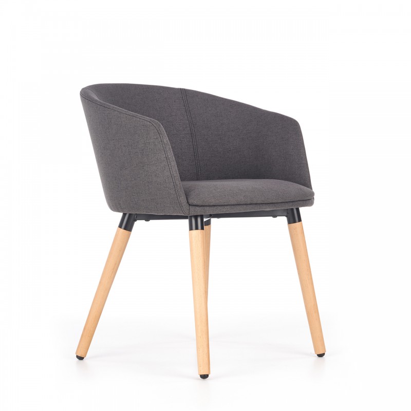 Krzesło tapicerowane K266 ciemny popiel