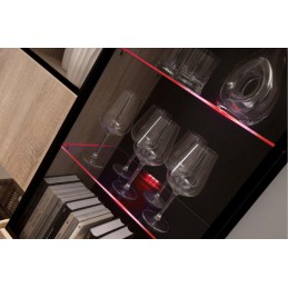 Oświetlenie LED na 2 półki czerwone