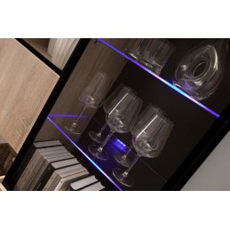 Oświetlenie LED na 2 półki niebieskie