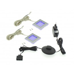 Oświetlenie LED QUATRO 2P niebieskie