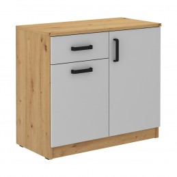 Komoda MALTA MT22 dąb artisan / jasny szary