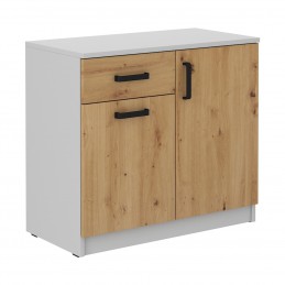 Komoda MALTA MT22 jasny szary / dąb artisan