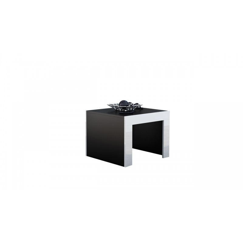 Ława TESS 60 czarny / biały połysk