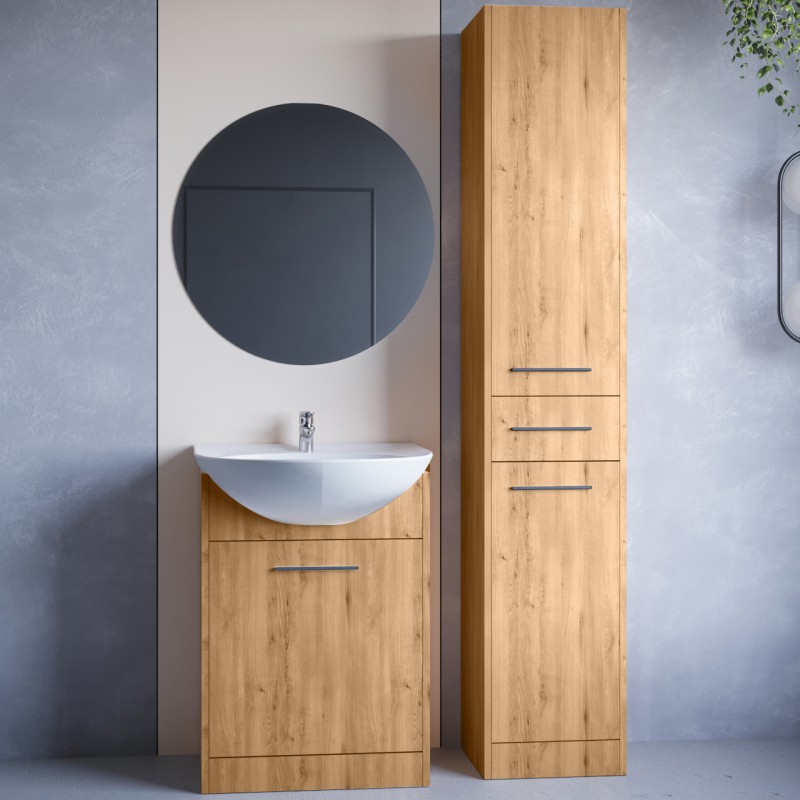 Łazienka NEPPA LONG dąb artisan laminat