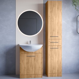 Łazienka NEPPA LONG LED dąb artisan laminat