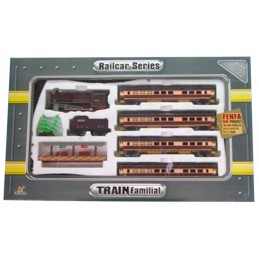 Kolejka Fenfa - Parowóz + Wagony Pasażerskie Tory