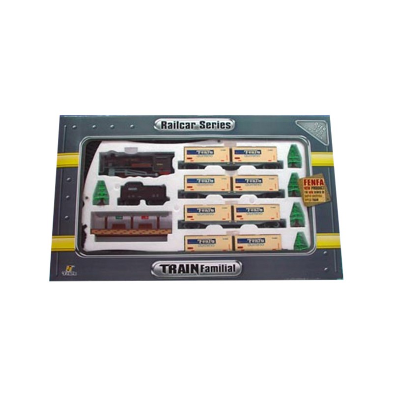 Realistyczna Kolejka Fenfa - Parowóz + Wagony Towarowe