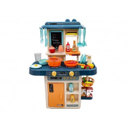 Multifunkcyjna Kuchnia Z Lodówką I Płytą Gazową, Szara