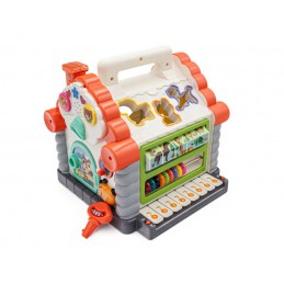 Edukacyjny Domek - Pianinko, Sorter, Liczydło, Melodie