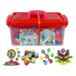 Klocki Konstrukcyjne, Rzepy, Kreatywne Rzepki Czepki Płatki Śniegu ok. 1500 Sztuk DUŻE 4,1CM