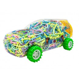 Patyczki Słomki Konstrukcyjne, Klocki Edukacyjne ok. 1000 Elementów AUTO