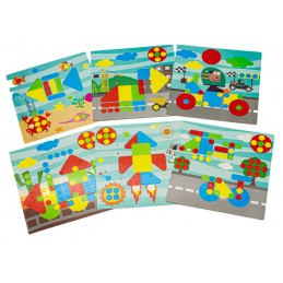 Kreatywna Mozaika, Układanka, Klocki, Wkrętarka Śrubki 261 EL Zestaw Konstrukcyjny 