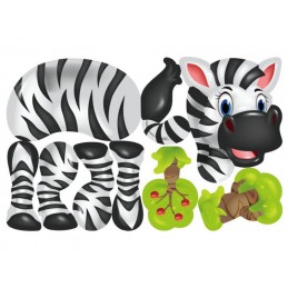 Kreatywna Mozaika ZOO W Walizce 198 el. Układanka 3D, Klocki, Wkrętarka Zestaw Konstrukcyjny   