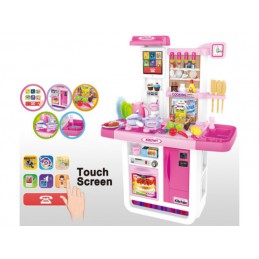 Multifunkcyjna Kuchnia Z Płytą Gazową I Panelem Dotykowym Różowa