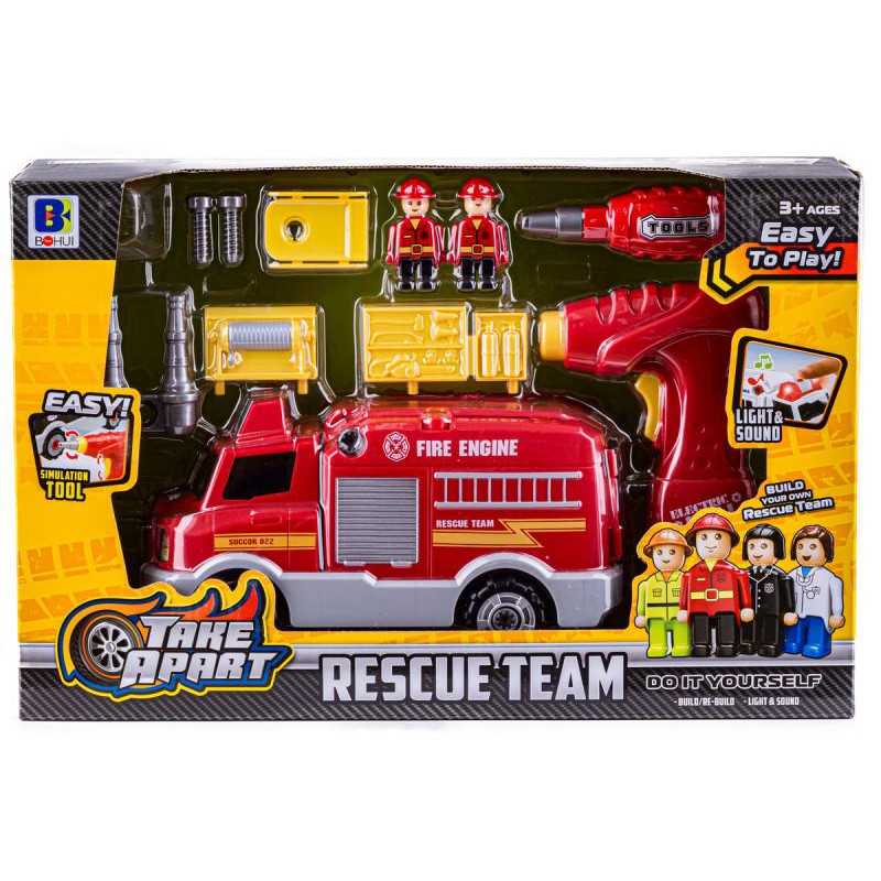 Samochód, WÓZ STRAŻACKI, Ciężarówka do rozkręcania i skręcania, STRAŻ POŻARNA Wkrętarka