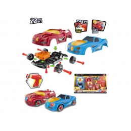 Samochód sportowy do rozkręcania i skręcania Wkrętarka 26el. 