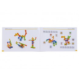 Kolorowe Klocki Konstrukcyjne Szkielet 40 Elementów