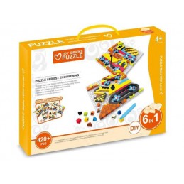 Kreatywna Układanka, Mozaika, Puzzle, Klocki 420 El. Budowa