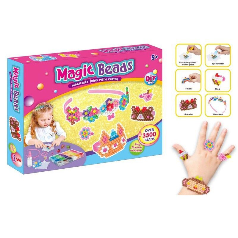 Koraliki Wodne Zestaw Do Tworzenia Biżuterii Akcesoria 3500 Koralików