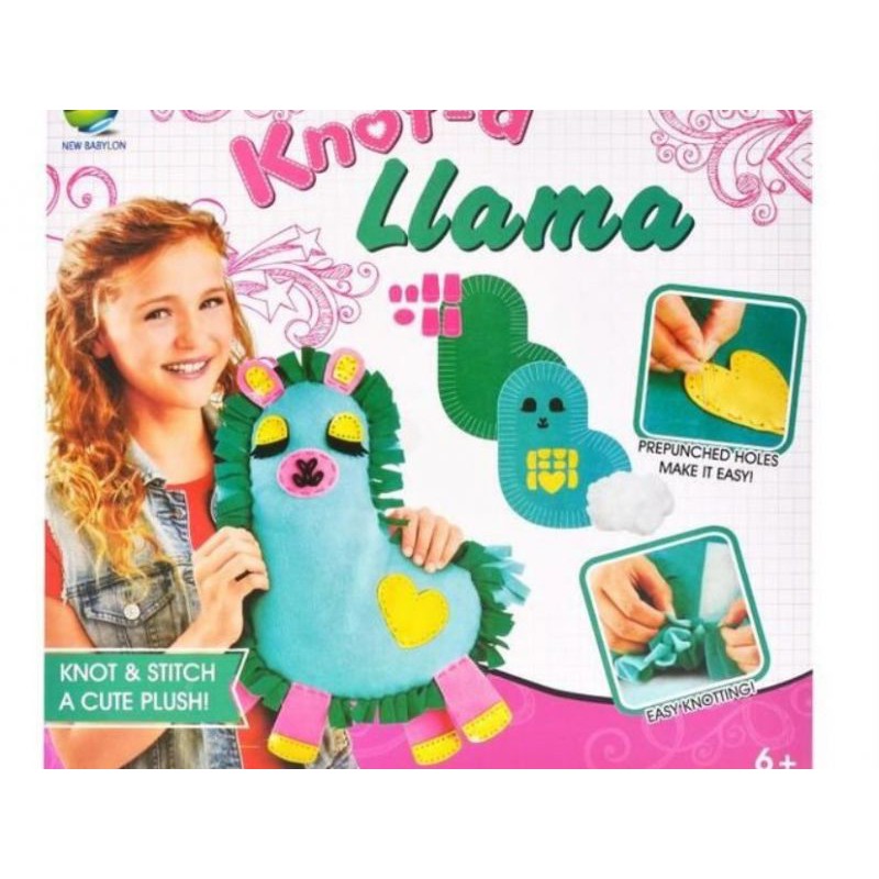 Zestaw Kreatywny Wyszywanka Poduszka Pluszowa Maskotka Do Szycia DIY LAMA