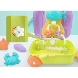 Zestaw Do Zabawy W Piasku, Walizka + Akcesoria Foremki Piaskownica