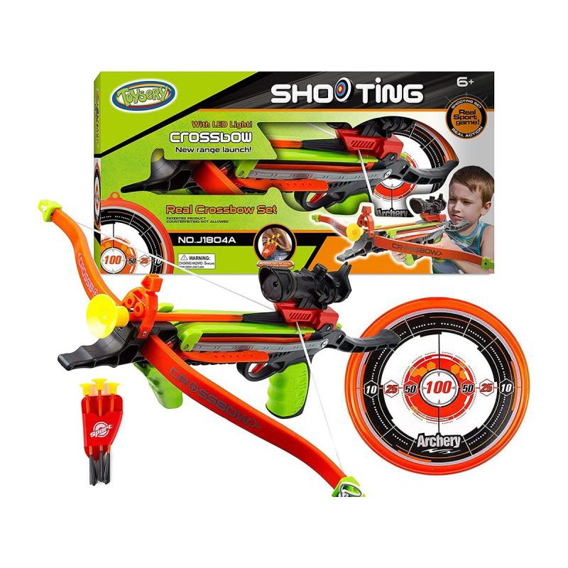 Kusza Dla Dzieci Łuk, 3 Strzały, Tarcza, Laserowy Celownik