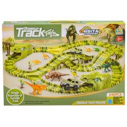 Duży Tor Samochodowy, Wyścigowy - Park Dinozaurów 240 El.