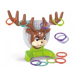 Gra Zręcznościowa Rzucanie Obręczy Ringo, Jelonek + Obręcze,  Deer Ring Game