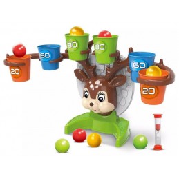Gra Zręcznościowa Rzucanie Piłeczką Piłką Do Kosza Do Celu, Jelonek + Akcesoria,  Deer Bounce Game
