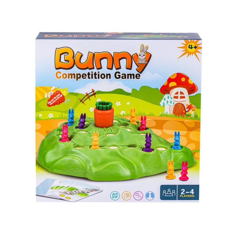 Rodzinna Gra Planszowa Wyścigi Króliczków, Wyścig Po Marchewkę, Bunny Game Lotti Karotti