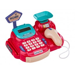 Kasa Fiskalna, Sklepowa Ze Skanerem Kodów + Akcesoria, MALINOWA