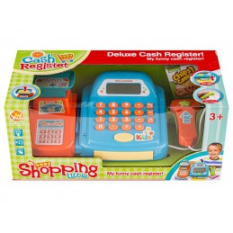 Edukacyjna sklepowa kasa fiskalna - Waga Kalkulator Czytnik Kodów Akcesoria