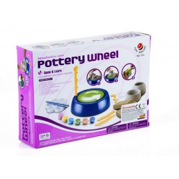 Koło Garncarskie - Mały Artysta - farbki, masa, koło, narzędzia